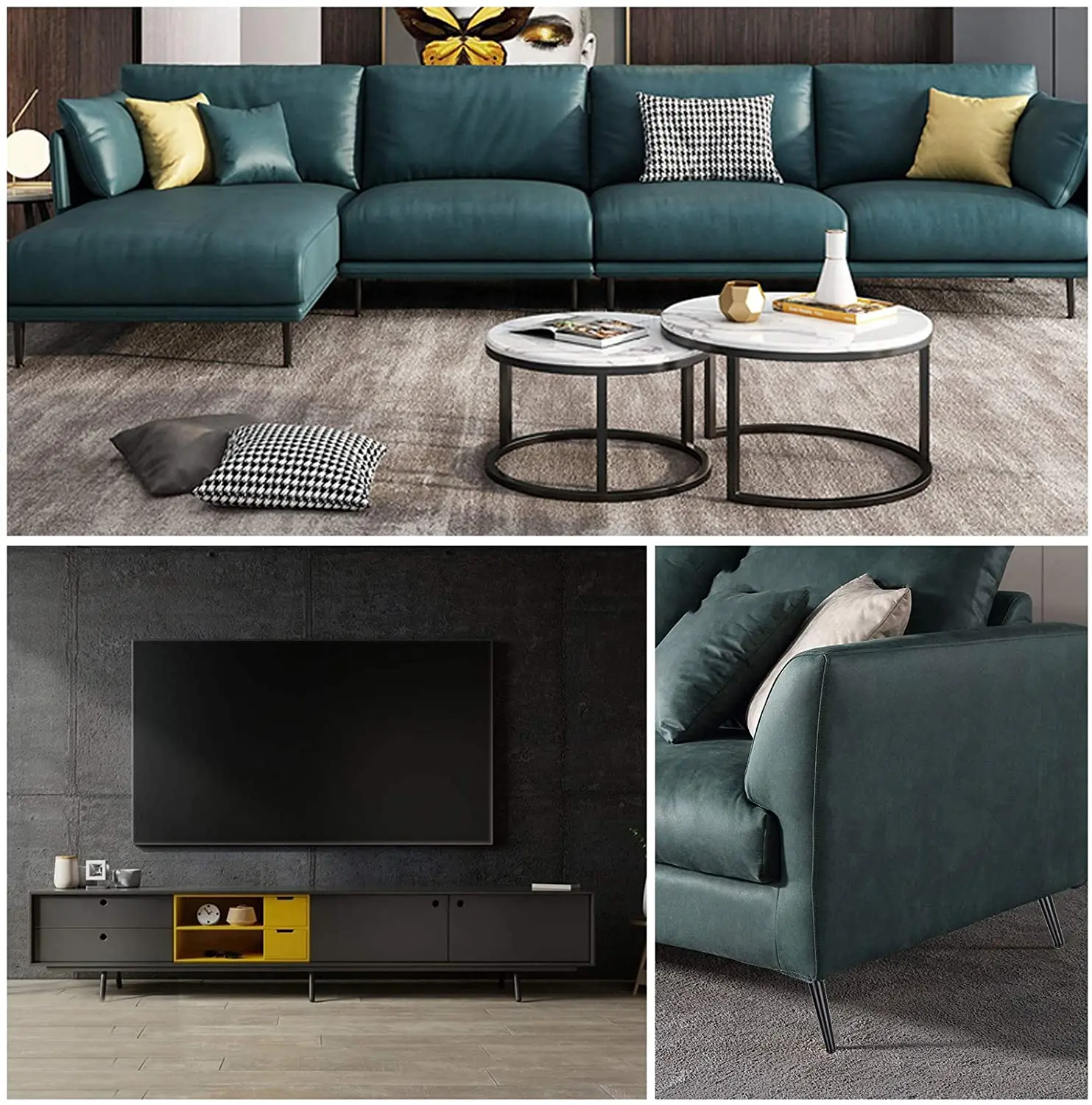 4pcs Metal Furniture legs Straight Cone And Oblique Cone Table Leg Sofa Chair Leg coffee tables Furniture fittings,15/20/25/30CM