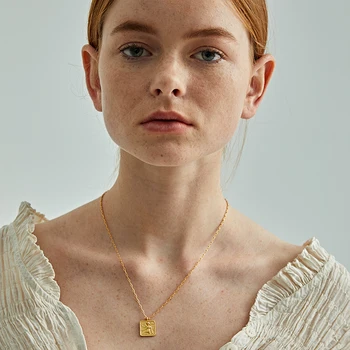 

Timeless Wonder Brass Angel Square Chains Choker Necklace Women Jewelry Punk Gothic Sweet Gold Boho Trendy Fancy Cute Gift 4671