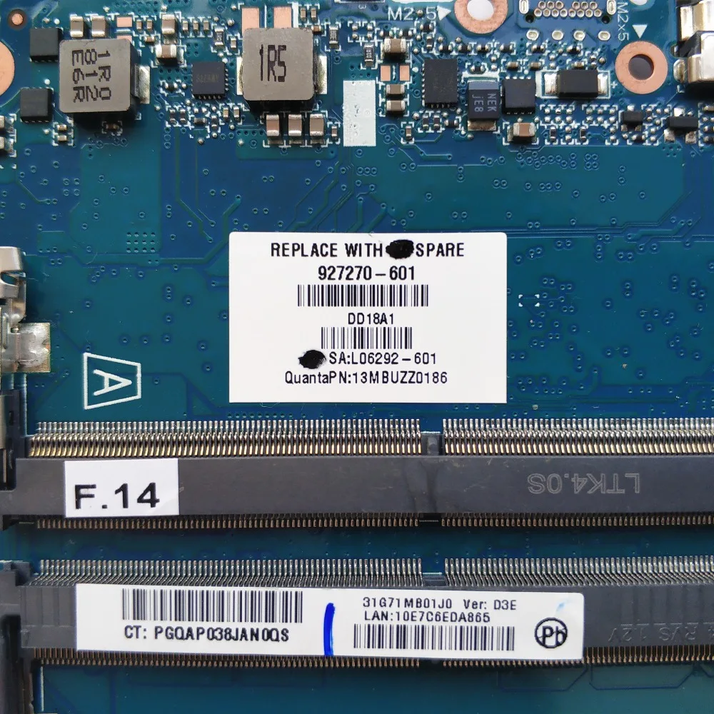 Материнская плата для ноутбука hp 15-CC с i5-7200u процессором 940M X 2GB GPU 927270-601 927270-501 DAG71MB16D0 протестированная Быстрая