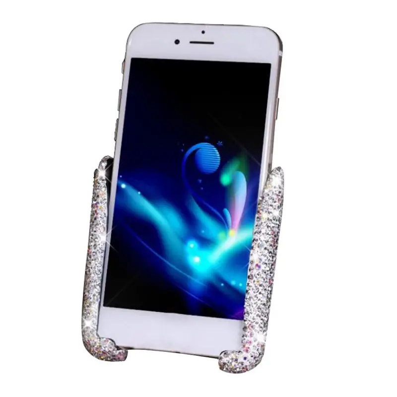 Для IPhone Android Bling Crystal Rhinestone Автомобильный держатель для телефона Air Vent