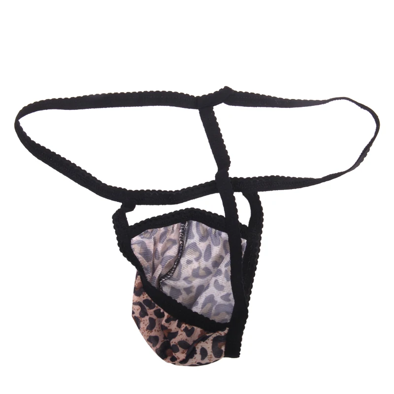 Mens Mesh Thong Sexy Underwear Bulge Pouch T-back  Bikini G-String String Briefs For Sex 