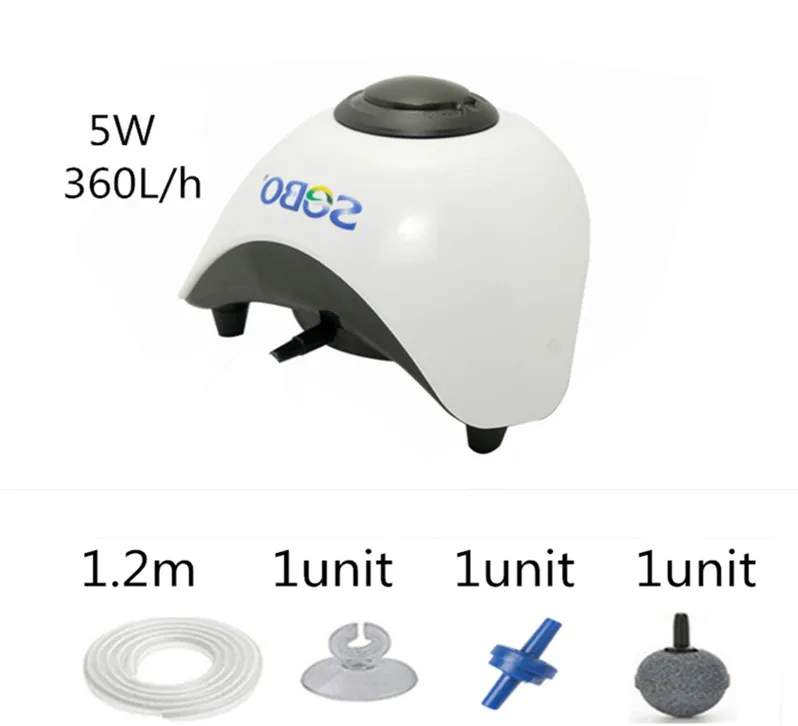 SB-830A A SET SOBO 5W 10W насос для надувания аквариума. кислорода дизайн воздушный насос воздушный компрессор двойной/один выход Регулируемый - Цвет: SB-830A A SET