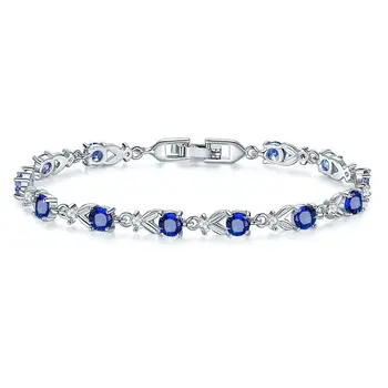 

CA-156 Colorful Bracelets For Women Charm Accessories Romantic Gift For Girlfriend Elegant Silver Plated Bracelets Dropshipping