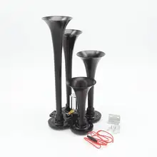 Черный сверхмощный 4/четыре трубы звуковой сигнал поезда для превосходного звука 150bd