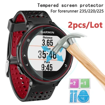 

2pcs For Garmin Forerunner 245/235/225/220 Screen Protector Tempered Glass 9H 2.5D Premium Film martWatch