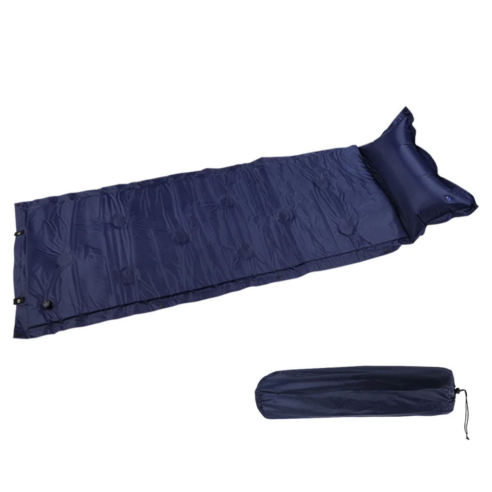 183x57x2.5cm-Blue Vertvie Открытый походный коврик портативный рулон спальная кровать самонадувающаяся Подушка надувной матрас для пикника пляжный коврик один надувной коврик - Цвет: 183x57x2.5cm-Blue