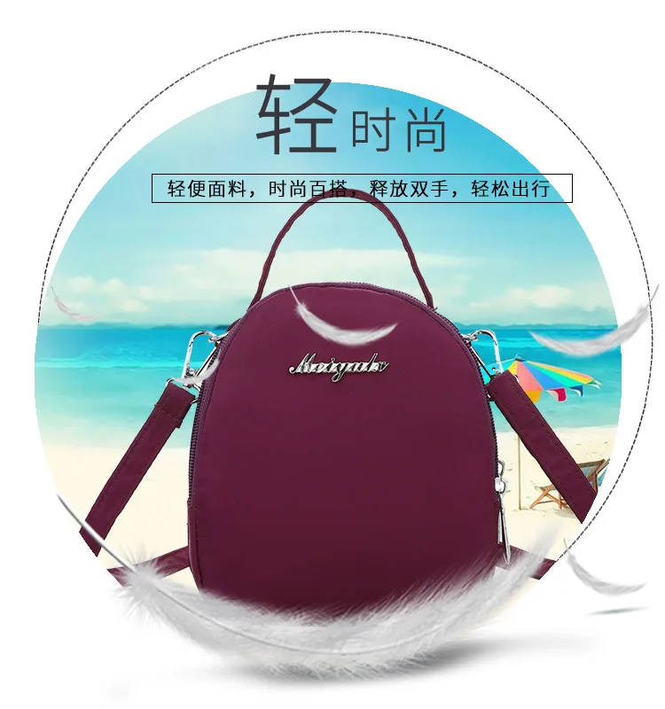 Bag Women's New Style Oxford Shoulder Bag Casual Outdoor Backpack Versatile a Generation of Fat Hand Backpack