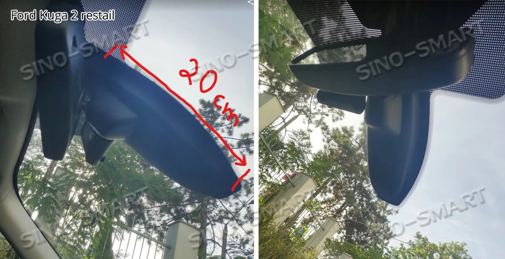 SINOSMART Novatek 96658 автомобильный Wifi DVR камера для Ford Kuga общая модель управление с помощью мобильного телефона ПРИЛОЖЕНИЕ SONY IMX 323