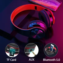 Bluetooth 5,0 стерео наушники поддерживает TF карты гарнитура FM с микрофоном наушники гарнитура Auriculares Bluetooth inalambrico