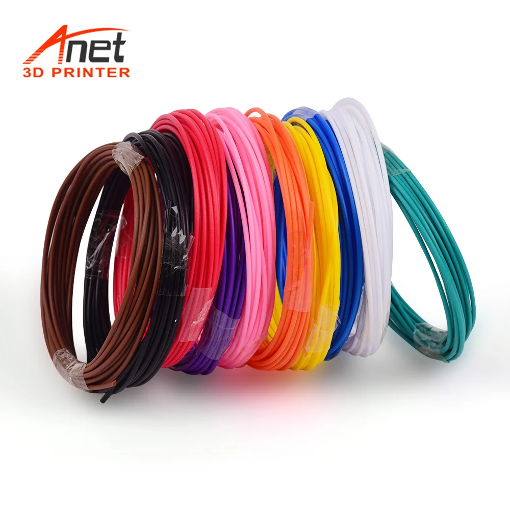 

Anet 10pcs 1.75mm PCL Filament 3D Pen Filament Refills Premium Set of 10 Colors for TECBOSS SUNLU Anet 3D Printing Pen Printer