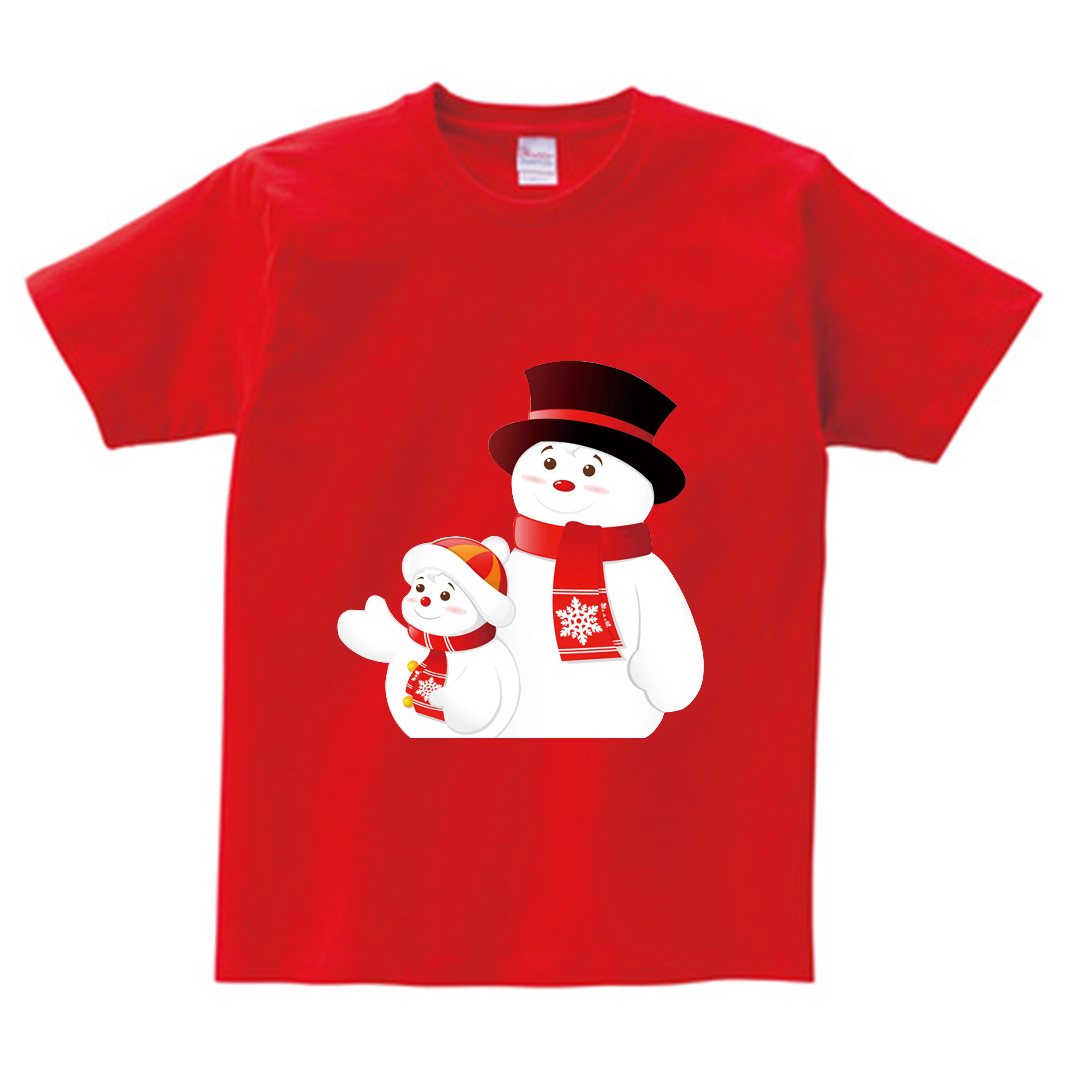 Веселый Рождественский Рисунок снеговика, Детская футболка летние топы с короткими рукавами для маленьких девочек, повседневная забавная футболка для мальчиков Одежда для мальчиков NN