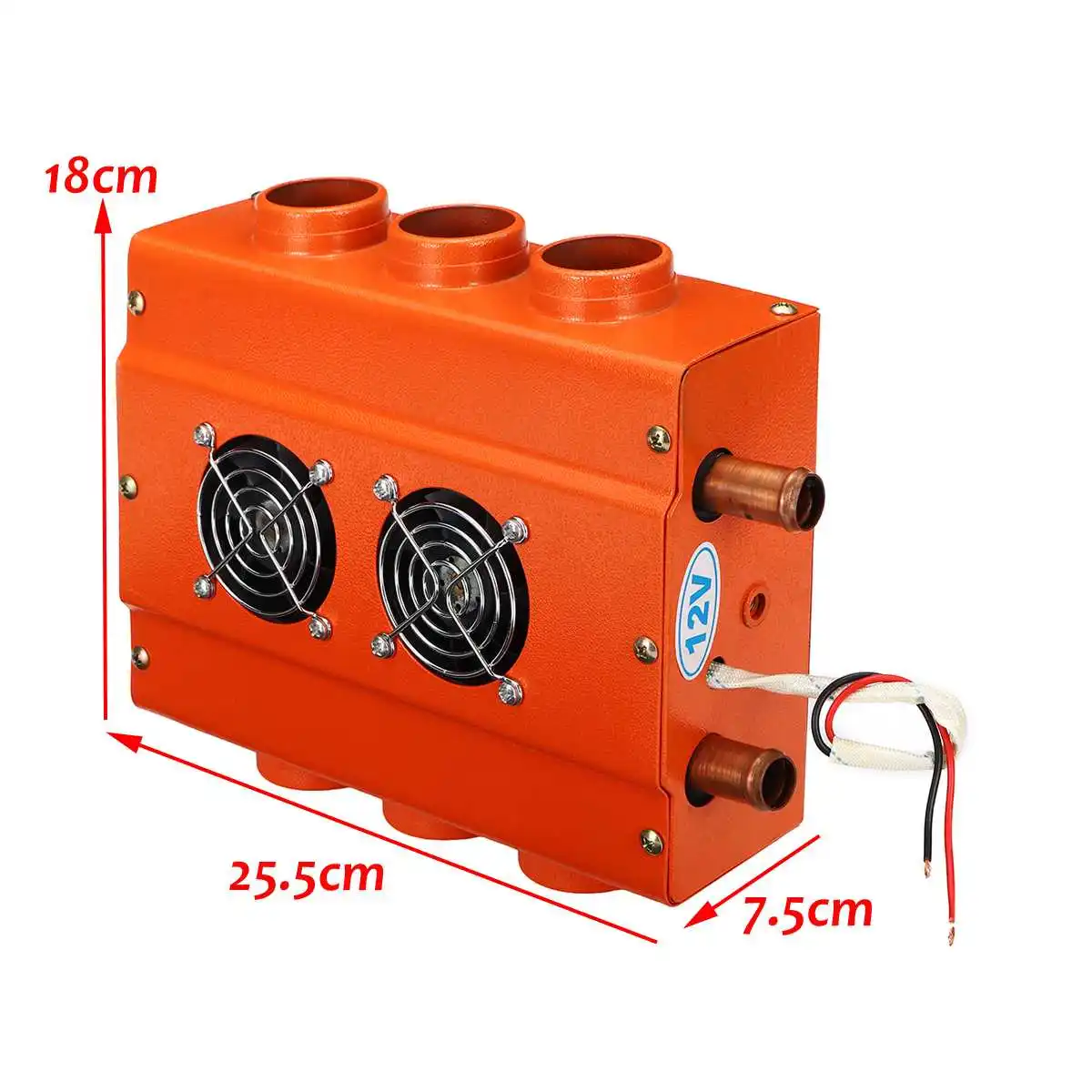 Обогревателя автомобиля 12V 1000W Универсальный Underdash нагреватель 6 Порты нагрева воды для кондиционирования воздуха испаритель с 2 вентилятора интерьерные аксессуары