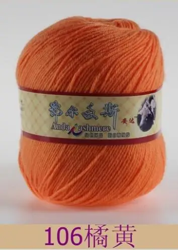 TPRPYN 500 г = 5 шт. пряжа для ручного вязания для свитера, теплая Новая кашемировая пряжа, шерстяная акриловая из смешанного волокна - Цвет: 106 orange