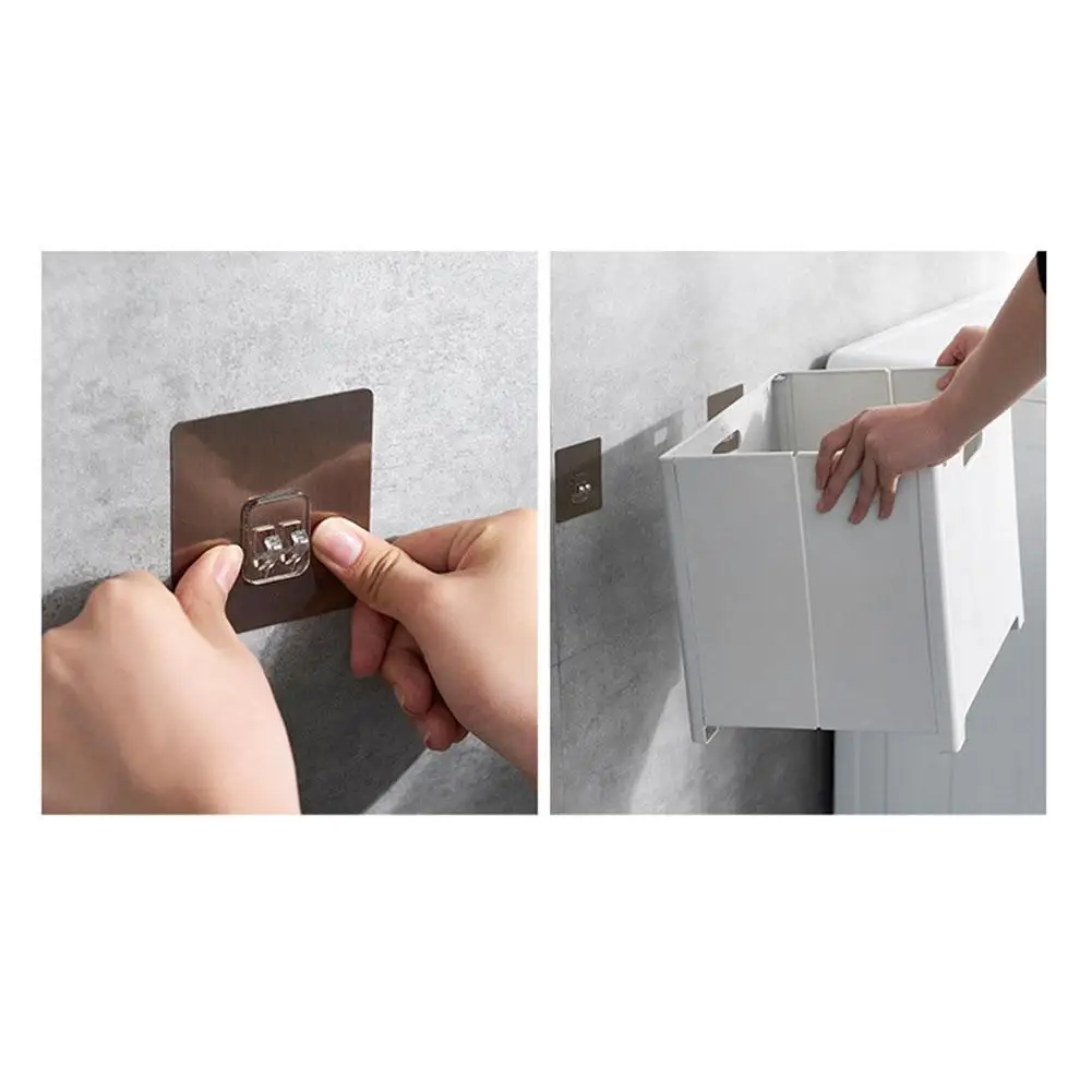 Studyset Multifunction Free Punching Folding Wall Hanging Laundry Basket for Clothes Storage