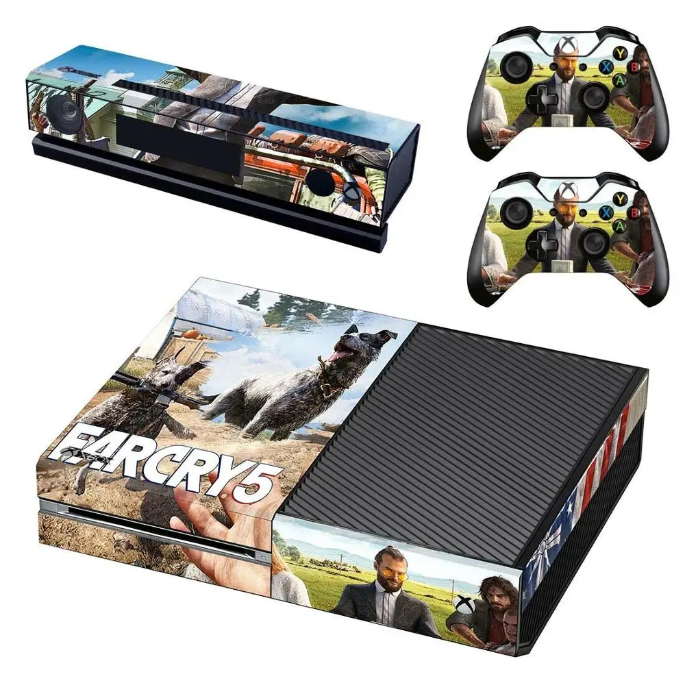 Far Cry 5 стикер s для xbox one виниловые наклейки на кожу Наклейки Обложка Pegatinas для xbox one консоль Kinect два контроллера шкуры