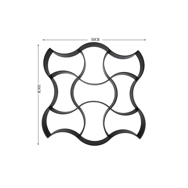 Irregular Garden Cement Floor Tiles Color Brick Paving Mold DIY Plastic Floor Cobblestone Paving Mould