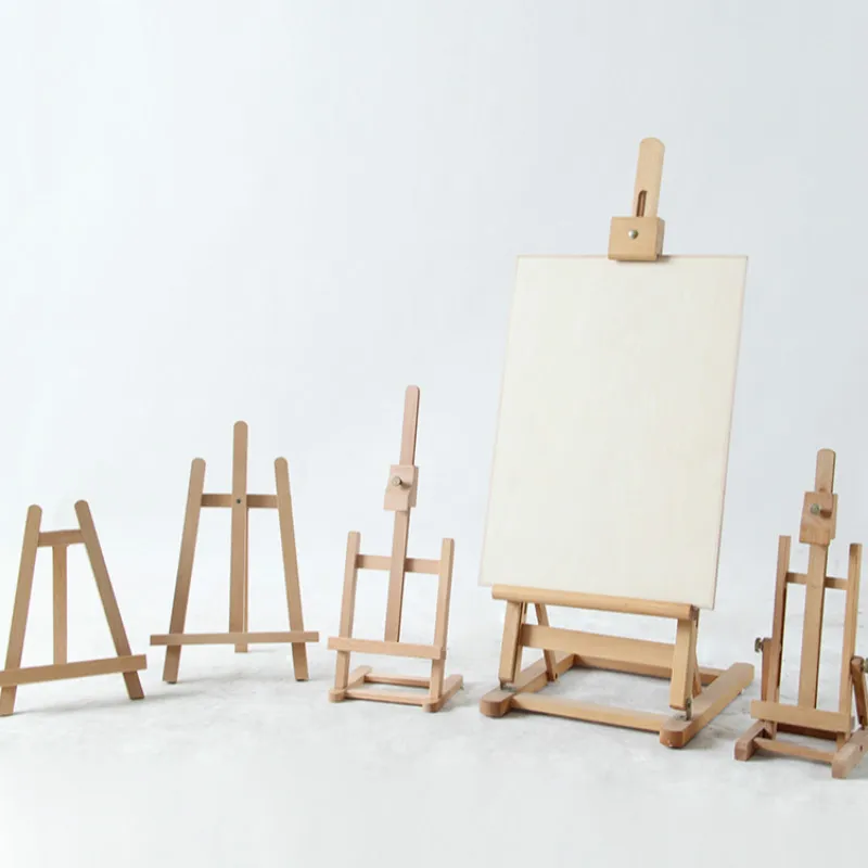 Mini Easel Caballete De Pintura Oil Paint Easel Lienzo Wooden Easel