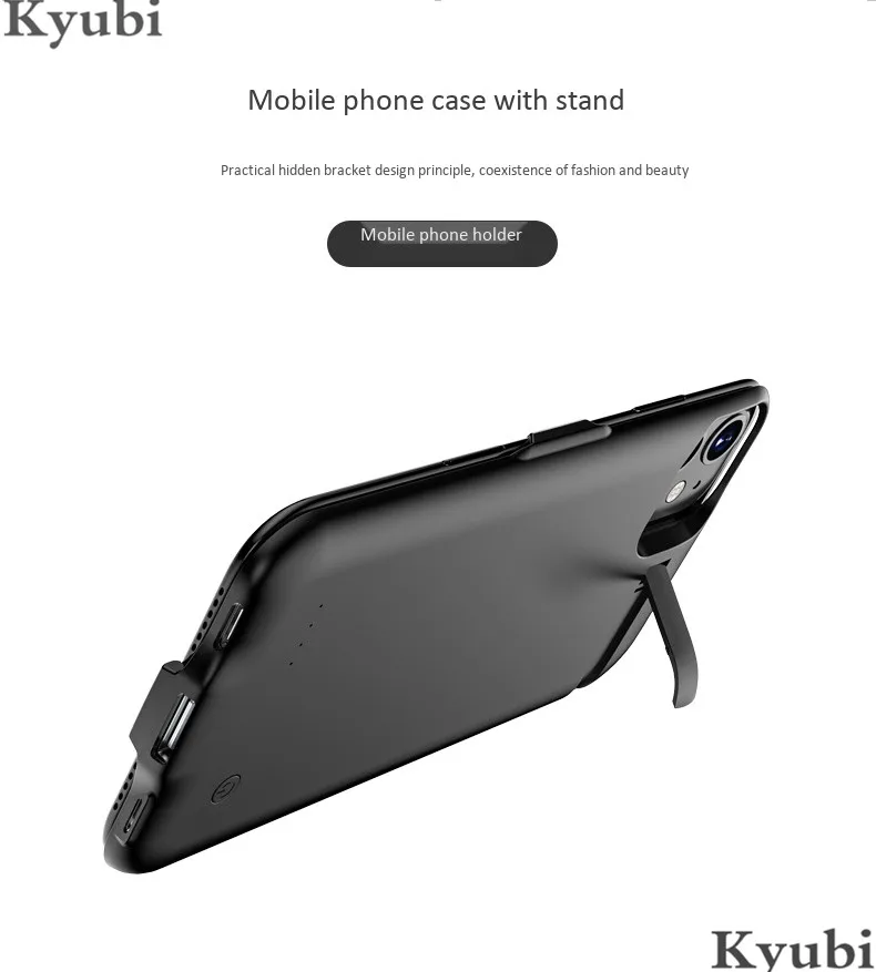 6800 мАч Зарядное устройство высокой мощности для iphone 11 Pro Max extaernal портативный держатель подставка Беспроводная зарядка крышка для iphone 11
