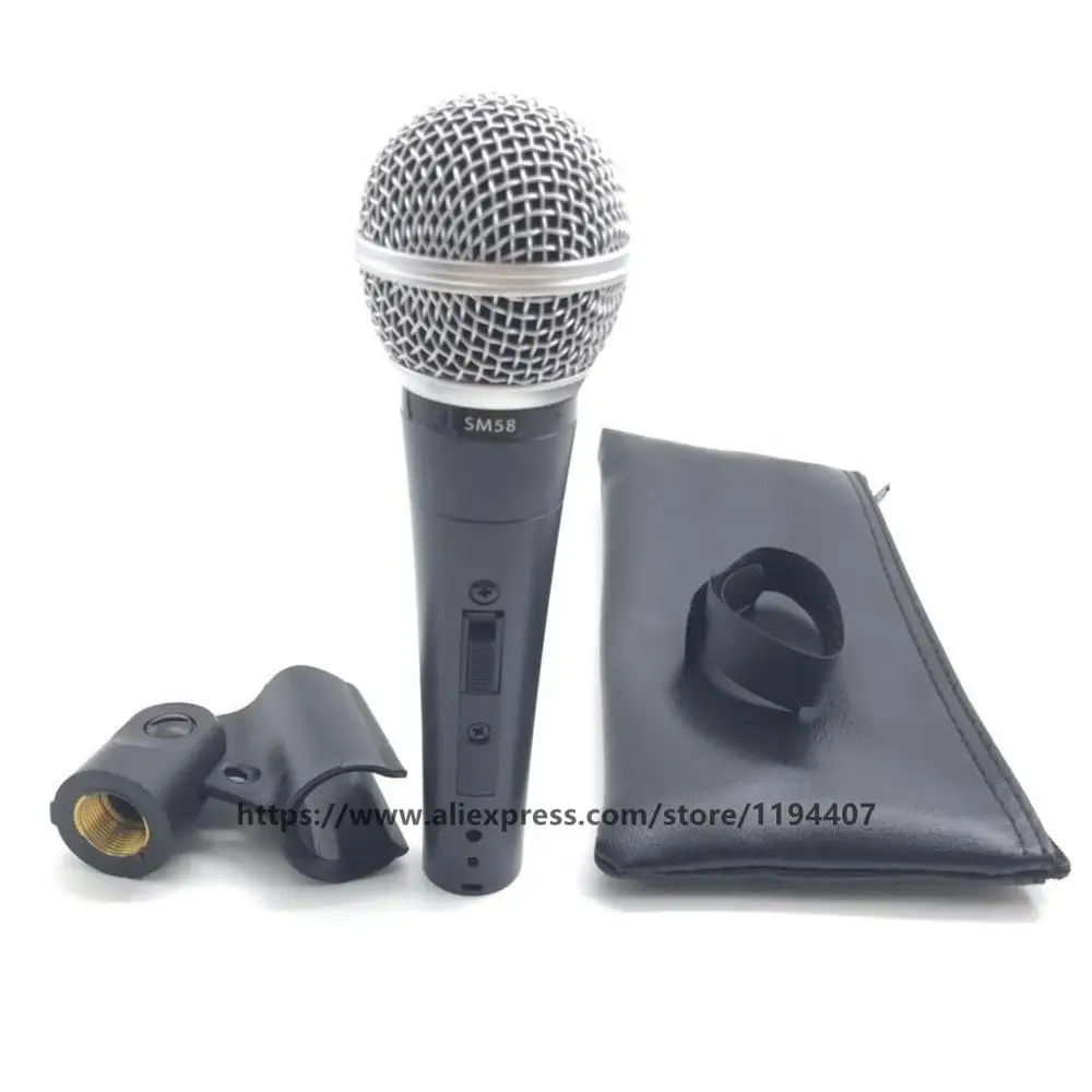 Высокое качество версия SM58 58LC SM58LC Профессиональный кардиоидный динамический ручной караоке проводной микрофон Микрофон Microfono Mic - Цвет: A set SM58LC