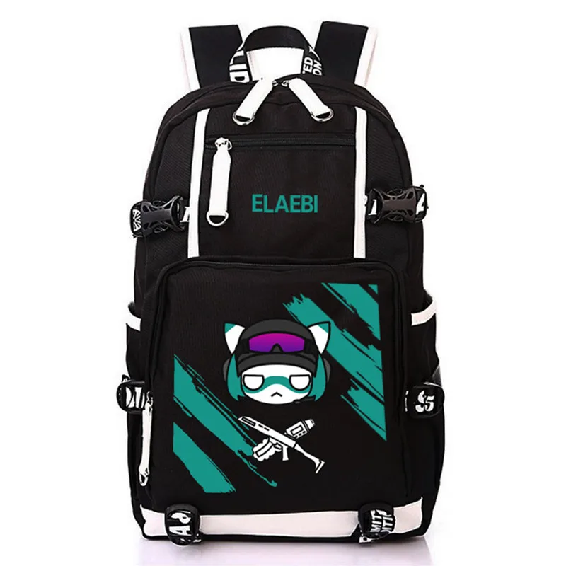 Тканевый рюкзак с изображением игры Rainbow Six Siege, школьная сумка для подростков, модный рюкзак, сумка для книг в стиле аниме, сумка для ноутбука для мужчин и подростков
