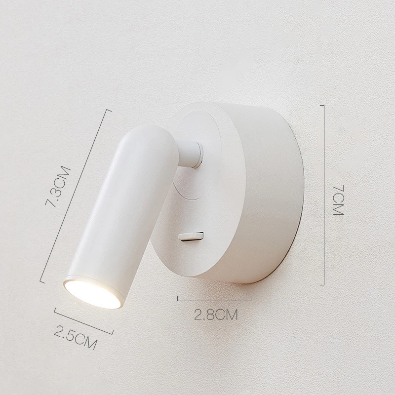 Indoor 3W Led Ceiling Wall Light Modern Folding Rotation Mini Spotlight Home Hotel Bedroom Bedside Living Room Reading Wall Lamp wall lamps Wall Lamps