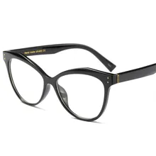 Оправа для очков в стиле кошачьи глаза женские брендовые дизайнерские оптические очки дамские модные ретропрозрачные очки компьютерные очки оправа