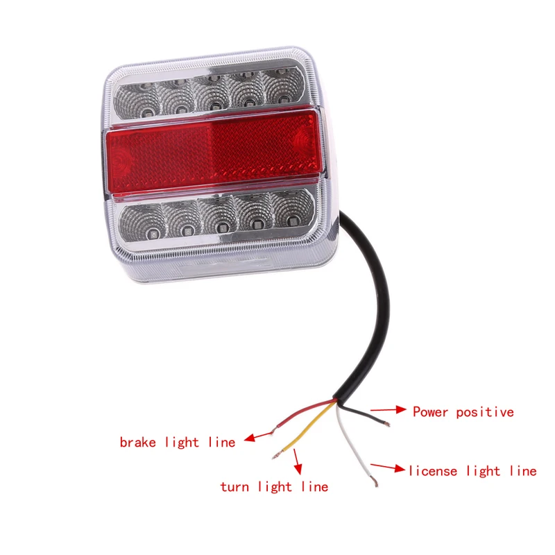 DC 12V 14 светодиодный автомобильный прицеп, лодка, караван, задний светильник, стоп-сигнал, задний светильник