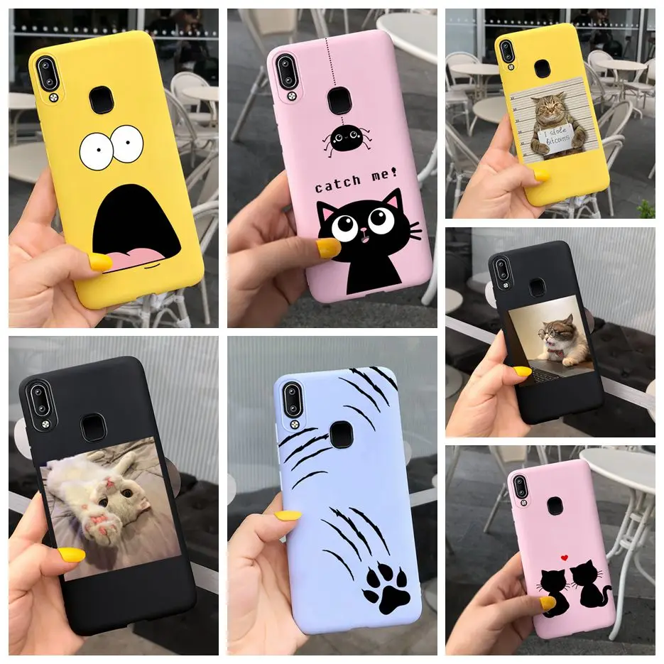 Чехол для Vivo Y95 Y93 Y91 Y91i Y90 мягкий силиконовый чехол с милыми рисунками конфет Y 90 91 93