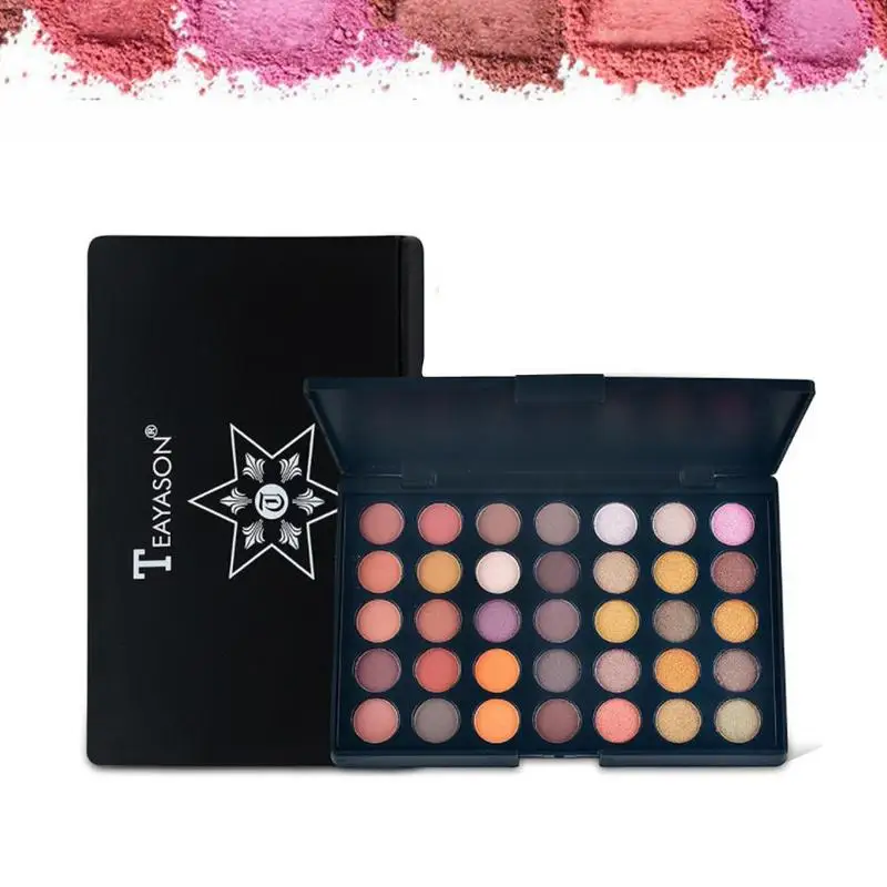 35 Colors Earth color pearlescent matt eye shadow eye shadow tray durable makeup eye shadow tray