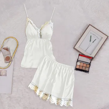 

sexy sleepwear lingerie пижама женская топ носки Women pajamas sleep tops Lace Nightwear Underwear Babydoll Short Sleepwear Set