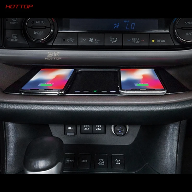 Для Toyota Highlander 2015 2016 2017 2018 2019 10 Вт автомобильный Беспроводной Зарядное устройство