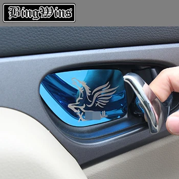 

Car-styling Inner Door Handle Bowl Cover Trim Sricker Fit For NISSAN X-Trail Rogue X Trail 2014-2016 Car handle bowl Decoration