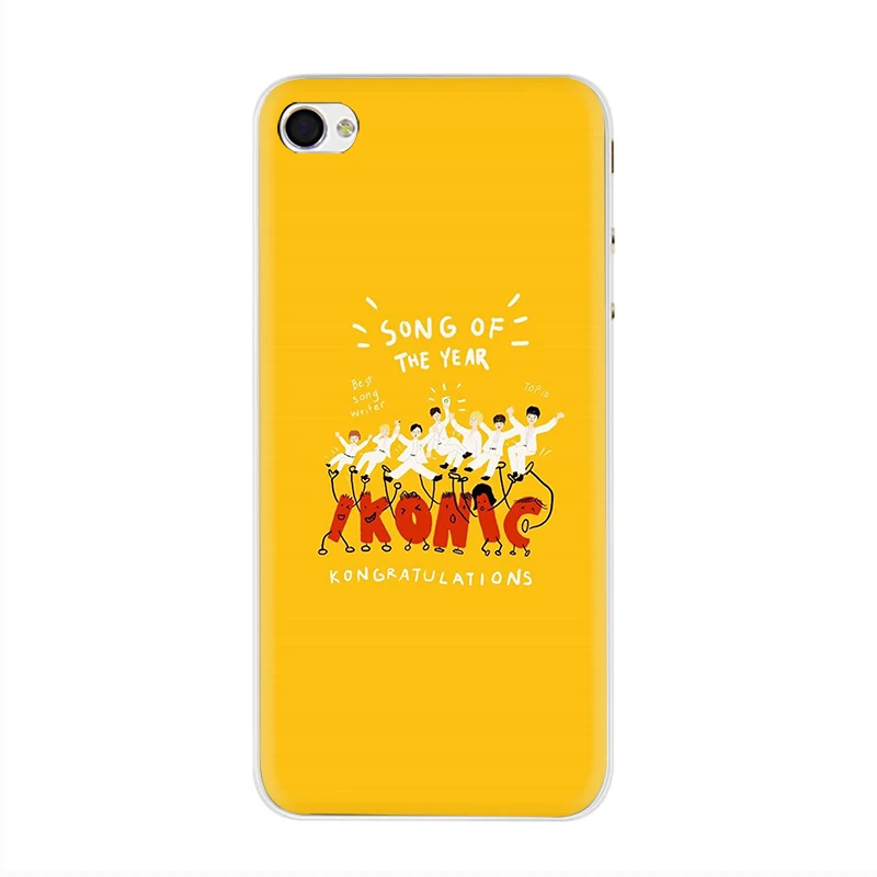 Kpop ikon жесткий чехол для телефона для Apple iPhone 5 5S SE 6 6S 7 8 Plus X XR XS 11 Pro MAX - Цвет: H4