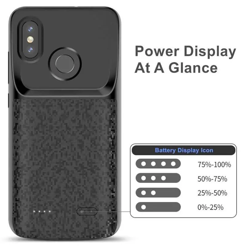 Чехол для зарядного устройства для Xiaomi Mi 8 SE 4700 mAh, чехол для аккумулятора, чехол для зарядного устройства, ультра тонкий внешний чехол