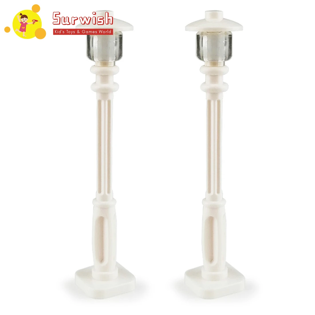 

10 PCS Model Kit For MOC Small Particle Street Light Building Block City Street Decorative Road Lamp Model Toy Building Kit