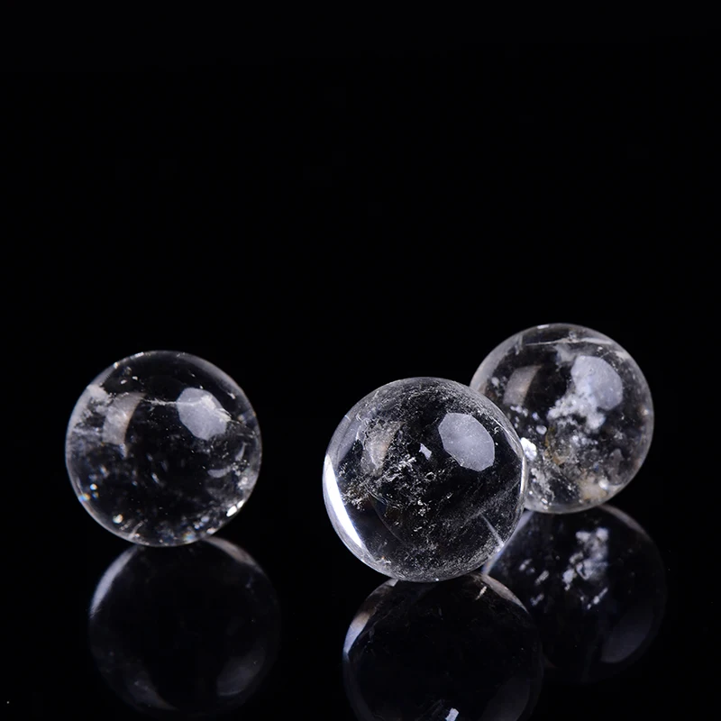 1PC Natural Rock Crystal Quartz Ball Polished Globe Massaging Ball Reiki Healing Stone Home Decoration Exquisite Souvenirs Gift 3