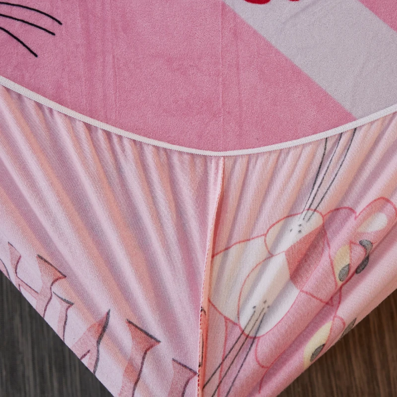 Розовая пантера простыня мягкая теплая фланелевая ткань кристалл Бархат