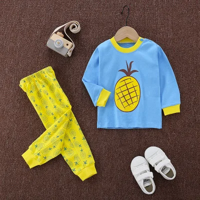 Vidmid детский пижамный комплект Лонгслив для мальчика хлопок, в автомобильном стиле комплект одежды для малышей и детей постарше пижамы для девочек из хлопка, комплект домашней одежды, пижамы 4130 01