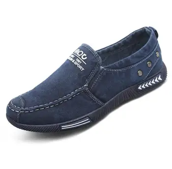 

Canvas Shoes Men Shoes Denim Lace-Up Men Casual Shoes Plimsolls Breathable Male Footwear New 2019 Spring Autumn Adulto Man Shoes