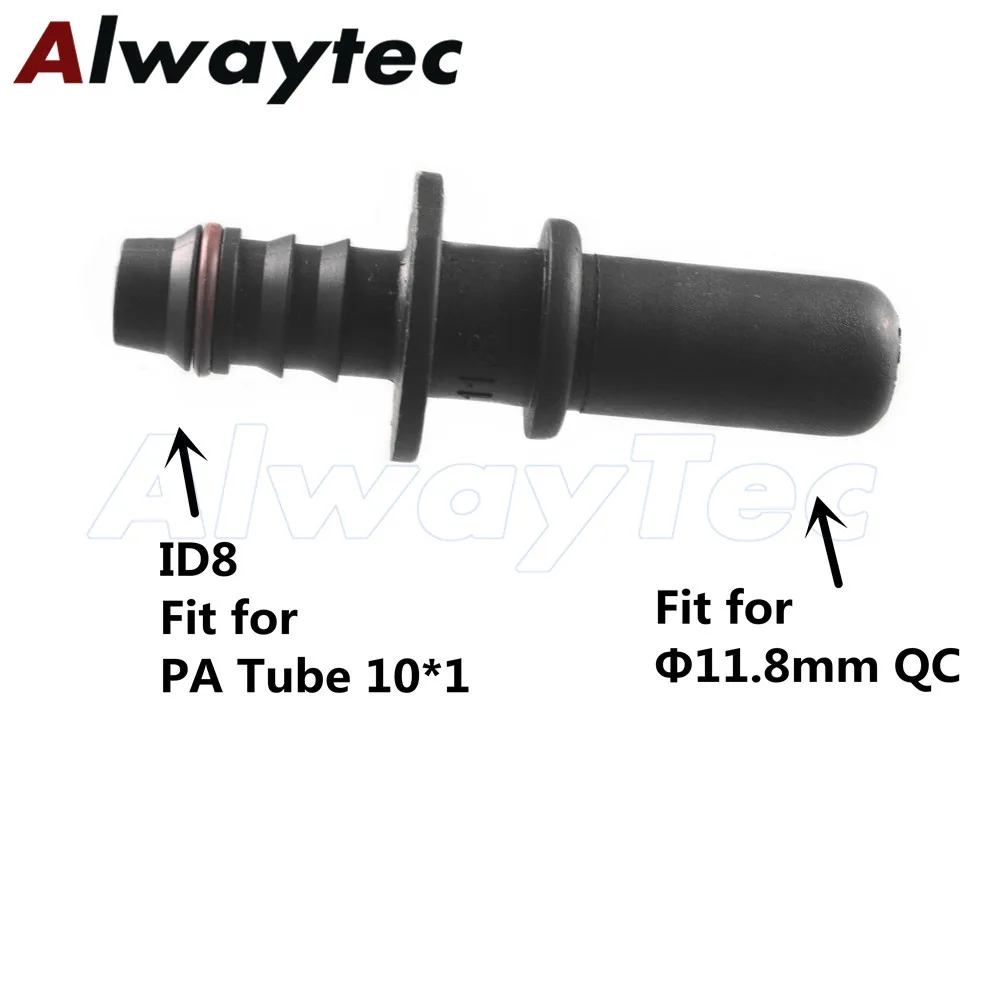 Große Schlauch Anschluss, 11,8mm ID8 Kraftstoff Linie Fitting Anschluss, SAE12 Ellenbogen Kunststoff Stecker – Detail 6