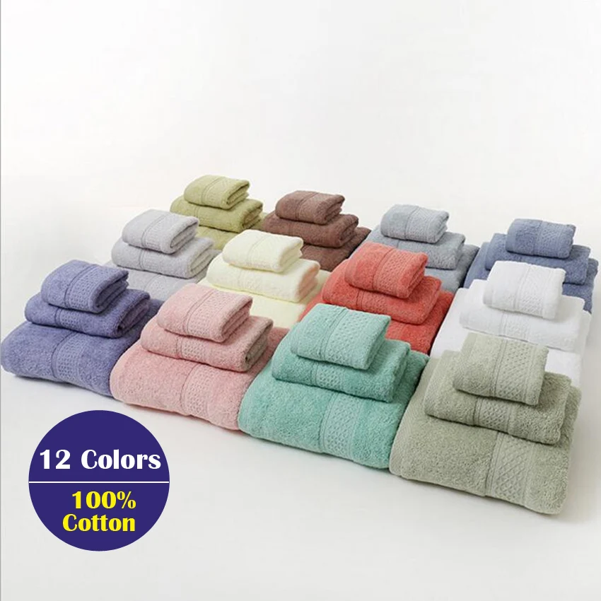 6 piezas Etérea conjunto de algodón 4 toallas 2 toallas de ducha Juego de toallas toalla de ducha 