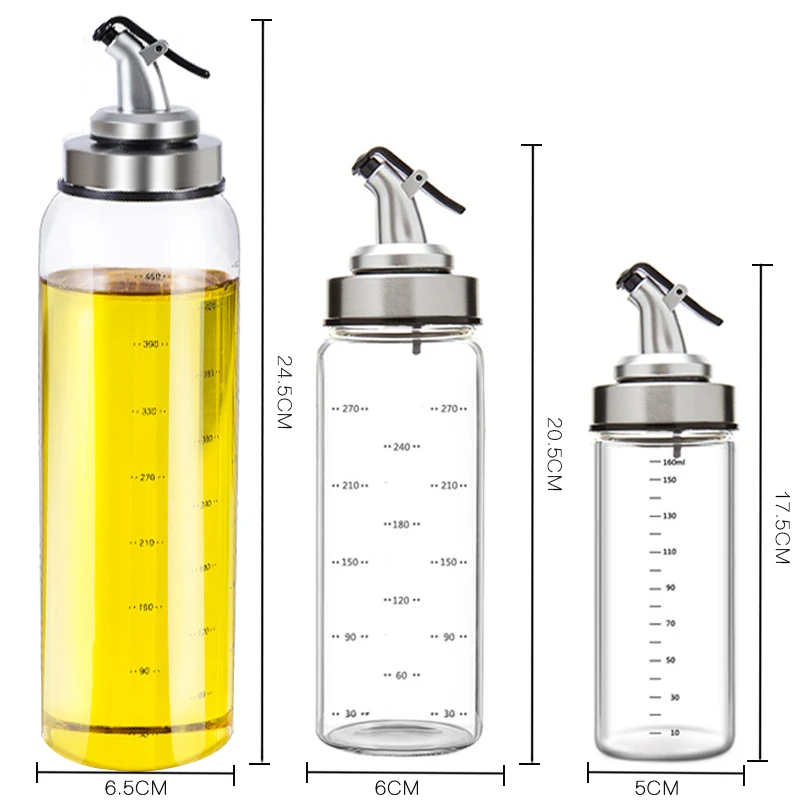 Distributeur d'huile mural Transparent, bouteille, récipient  d'assaisonnement anti-fuite de grande capacité pour la cuisine – acheter  les meilleurs