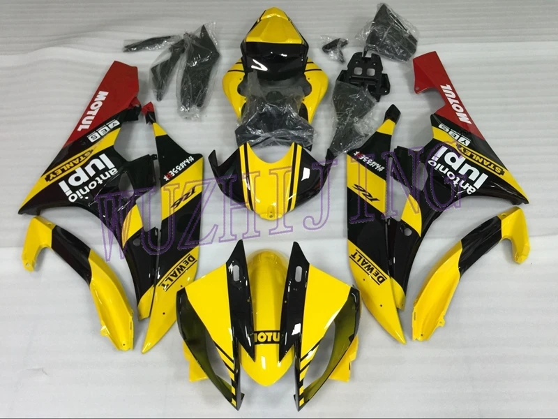 Обтекатели YZF600 R6 2006 для кузова yamaha YZFR6 06 желто-черный обтекатель YZF R6 2006-2007 - Цвет: INJECTION mold