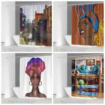 

3D Print Bathroom Decor Waterproof Shower Curtain 150*180&180*180