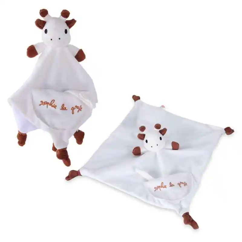 

2019 New 30*30cm Cartoon Sophie Fawn Soothing Towel Baby Toy Soft Cloth Baby Bedtime Sleep Blanket Toy Kids Birthday Gift