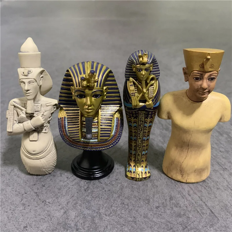 4Pcs Historical Ancient Egyptian Pharaoh diorama Miniatures UHA collect