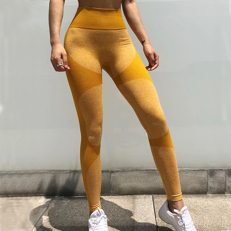 Бесшовные Леггинсы высокая Талия тренажерный зал фитнес Vital Energy Push Up Scrunch Butt Леггинсы Спортивные лосины спортивная одежда женские штаны для йоги