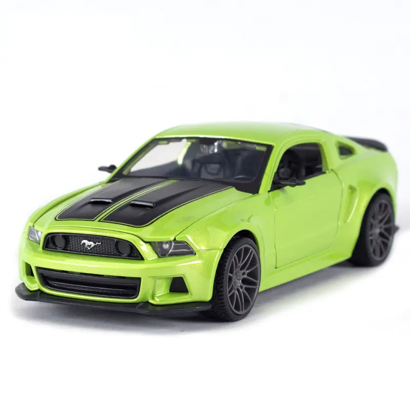 1:24 Ford 2014 Mustang Street Racer Special Edition Alloy Luxury Vehicle Diecast Pull Back Car Goods Model Toy Collection