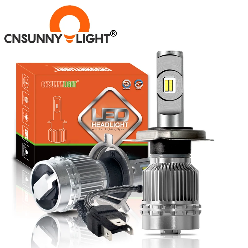 CNSUNNY светильник R6 светодиодный H4 H7 H11 автомобильный головной лампы H1 H3 9005 9006 880 60 Вт