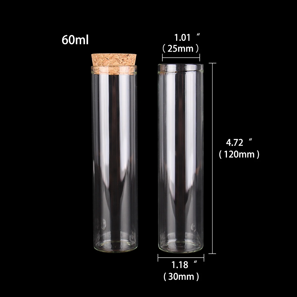 

Стеклянная пробирка с пробкой, 11 шт., 60 мл, 30 х12, 0 мм, 1 шт., 50 мл, 30 х10, 0 мм, стеклянная лампа с пробкой